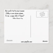 Poppie in het warmteveld briefkaart (Achterkant)