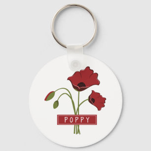 Poppie Sleutelhanger