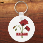 Poppie Sleutelhanger (Voorkant)