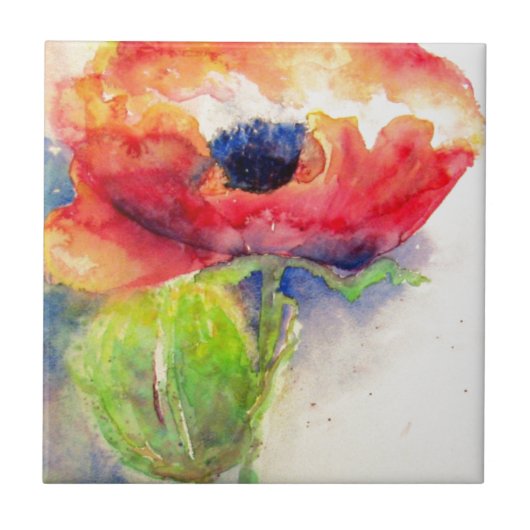 Poppie Tegeltje (Voorkant)