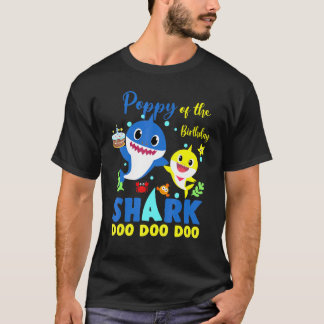 Poppie van de geboorte-haaienvader die familie aan t-shirt