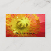 Poppie Visitekaartje (Achterkant)