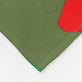 Poppie weide bij zonsondergang fleece deken (Hoek)