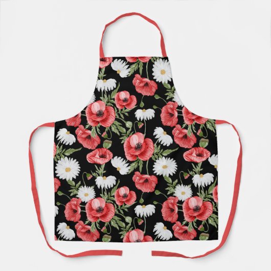 Poppies Apron Schort (Voorkant)