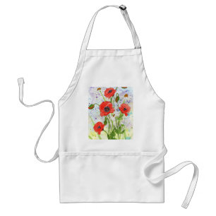 "Poppies" Apron Standaard Schort