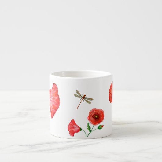 Poppies Bone China Mok (Voorkant)