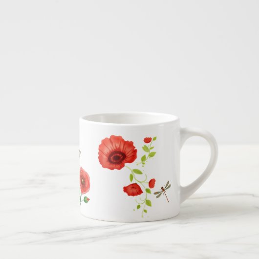 Poppies Bone China Mok (Rechts)