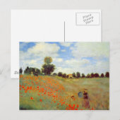 Poppies, Claude Monet Briefkaart (Voorkant / Achterkant)