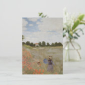 Poppies Claude Monet Kaart (Staand voorkant)
