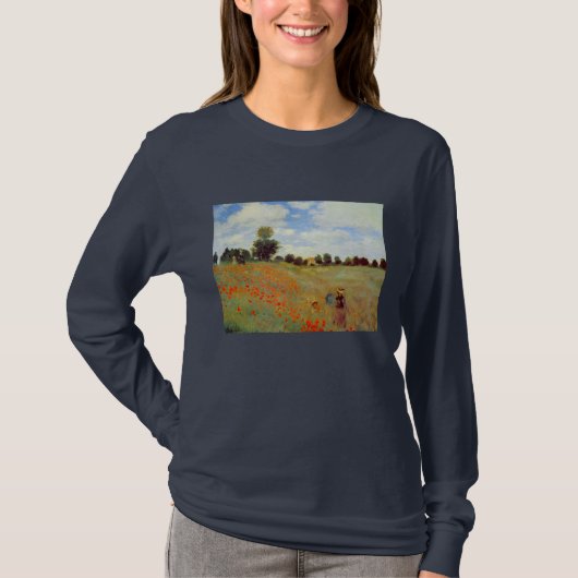 Poppies, Claude Monet T-shirt (Voorkant)