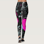 Poppies dark leggings (Achterkant)