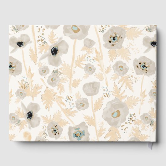 Poppies de location Livre d'or Motif d'aquarelle (Verso)