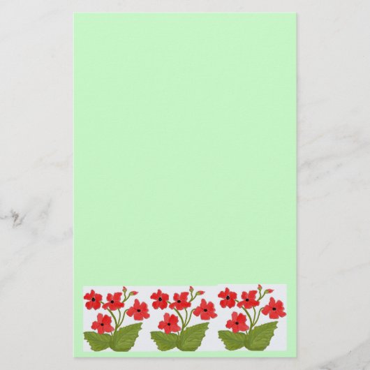 Poppies Digital Painting Briefpapier (Voorkant)