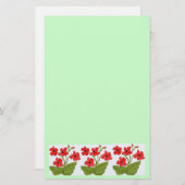 Poppies Digital Painting Briefpapier (Voorkant / Achterkant)