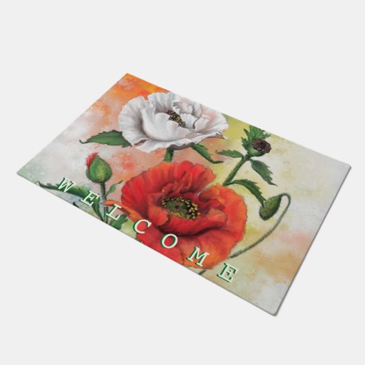 Poppies Doormat Deurmat (Schuin)