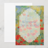Poppies - Faire-part de mariage (Devant / Derrière)