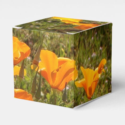 Poppies Favor Box Bedankdoosjes (Voorkant Zijde)