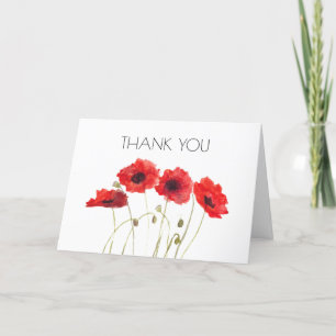 Poppies Floral 1er Premier anniversaire Merci de f