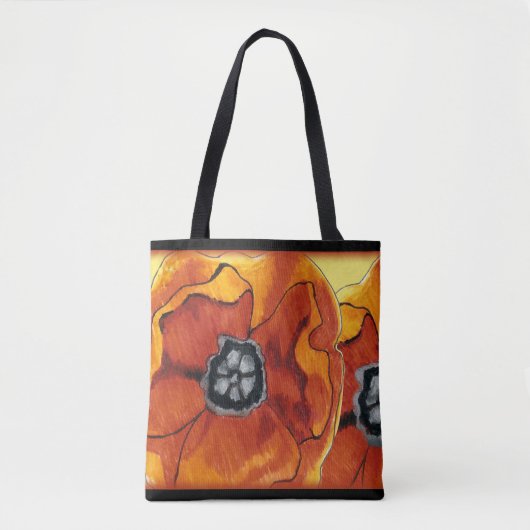 Poppies Galore Tote Bag (Voorkant)