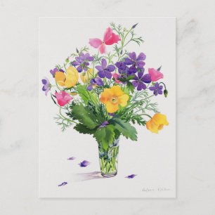 Poppies & Geraniums Briefkaart