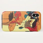 Poppies Girl in de wind Case-Mate iPhone Case (Achterkant (horizontaal))