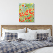 Poppies - Ingewikkeld Canvas Afdruk (Insitu (Slaapkamer))