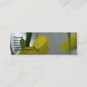 Poppies Jaunes Ombrage 6 Cartes de visite