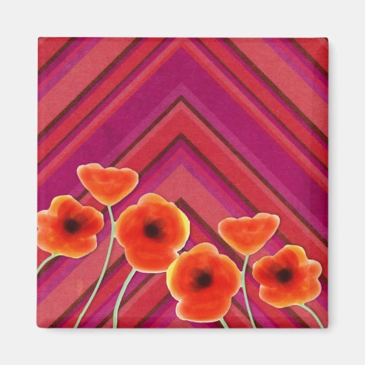 Poppies Magnet Magneet (Voorkant)