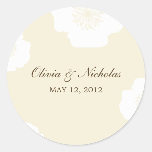 Poppies modernes Favoriser Stickers - Amande (Devant)