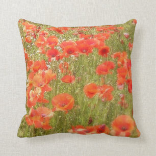 POPPIES MONET STYLE CUSHION KUSSEN