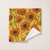 Poppies orange (Gant de toilette)