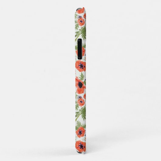 Poppies Oranje Floral Pattern Case-Mate iPhone Case (Achterkant/rechts)