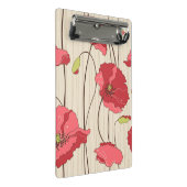 Poppies Patroon Retro Mini Klembord (Schuin)