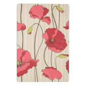 Poppies Patroon Retro Mini Klembord (Achterkant)