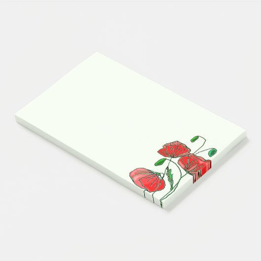 Poppies Post-it® notes (Schuin)
