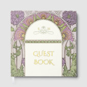 Poppies pourpres Gold Mariage Art Nouveau (Recto)