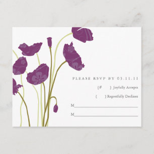 Poppies pourpres RSVP