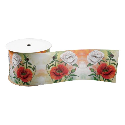 Poppies Ribbon Gift Lint (Spoel)