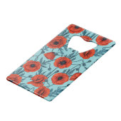 Poppies, rouge et bleu sur le bleu de la piscine (Dos Angle)