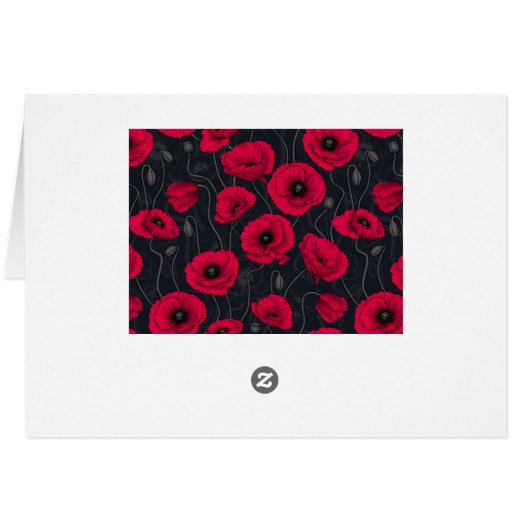 Poppies rouges (Dos Horizontal)