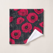 Poppies rouges (Gant de toilette)