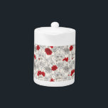 Poppies rouges<br><div class="desc">Red Poppies girly chic fleurs beige floral</div>