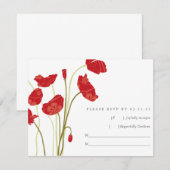 Poppies rouges-orange RSVP (Devant / Derrière)