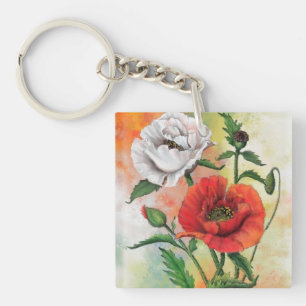 Poppies Sleutelhanger