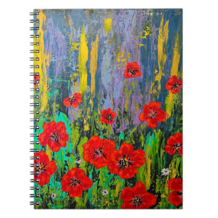 Poppies Spiraal Foto Notitieboek
