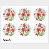 'Poppies' Sticker (Vel)
