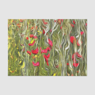 Poppies Surrealistische Abstracte kunst Tissuepapier