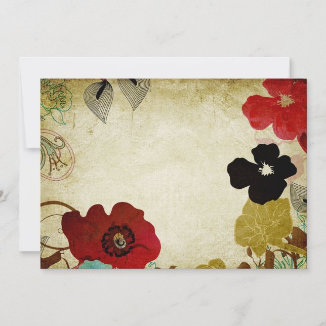  poppies Uitnodiging (Voorkant)