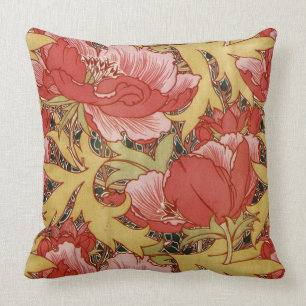 Poppies van William Morris Kussen