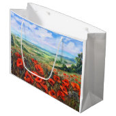 Poppies Veldlandschapsolie Groot Cadeauzakje (Voorkant Gekanteld)